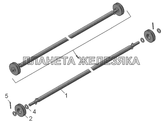 65115-8508030  Направляющая тента КамАЗ-65115 (2009)